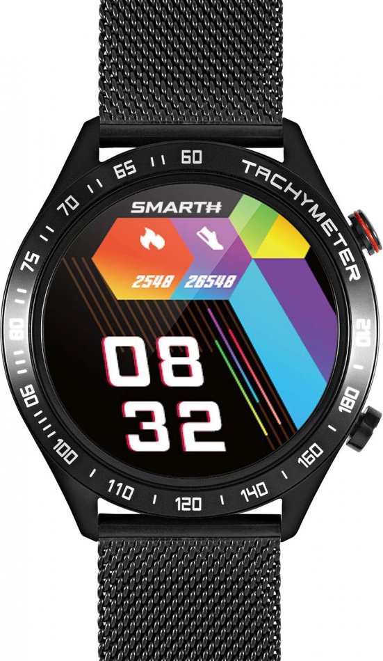 Фото - Смарт годинник Smart Watch Smartwatch Męski SmarthR5B.Mb Czarny Sportowy 