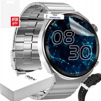 SMARTWATCH MĘSKI SREBRNY RUBICON ROZMOWY PULS TĘTNO BT 320mAh ! Rubicon