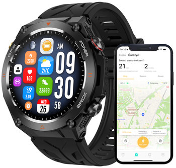 Smartwatch Męski Zegarek Funkcja Gps Rozmowy Ciśnienie 650Mah Smart Watch Android Iphone Ios 12 13 14 15 Pro Max - Wenom