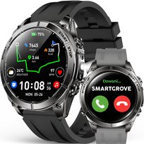SMARTWATCH MĘSKI ZEGAREK GPS WODOSZCZELNY CHATGPT AI MAPY OFFLINE DUŻY EKRAN AMOLED
