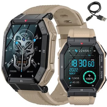 Smartwatch Męski Zegarek Militarny Rozmowy Puls Tętno Ciśnienie Kroki Sen - ZeeTech