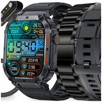 SMARTWATCH MĘSKI ZEGAREK ROZMOWY SMS POWIADOMIENIA POLSKIE MENU WODOODPORNY