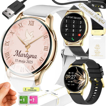 Smartwatch na Komunię Rubicon - 3w1 Rozmowy, PL Menu, Zestaw Prezentowy - Rubicon