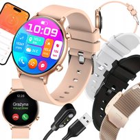 SMARTWATCH PRO DAMSKI ZEGAREK PL MENU ROZMOWY SMART WATCH WODOODPORNY