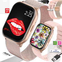 Smartwatch Rubicon z Rozmowami - 2 Paski, Puls, Sport, PL Menu, Zestaw