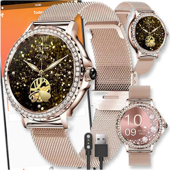 SMARTWATCH WATCH ZEGAREK AMOLED BLUETOOTH ROZMOWY MENU PL DAMSKI SMARTBAND NX19 - Active Band