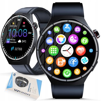 Smartwatch Wenom GTS-49 Bluetooth, OLED muzyka zdrowie 1GB pamięci Menu PL - Wenom