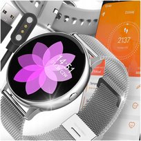 SMARTWATCH ZEGAREK DAMSKI EKG KROKI POLSKIE MENU INTELIGENTNE POWIADOMIENIA