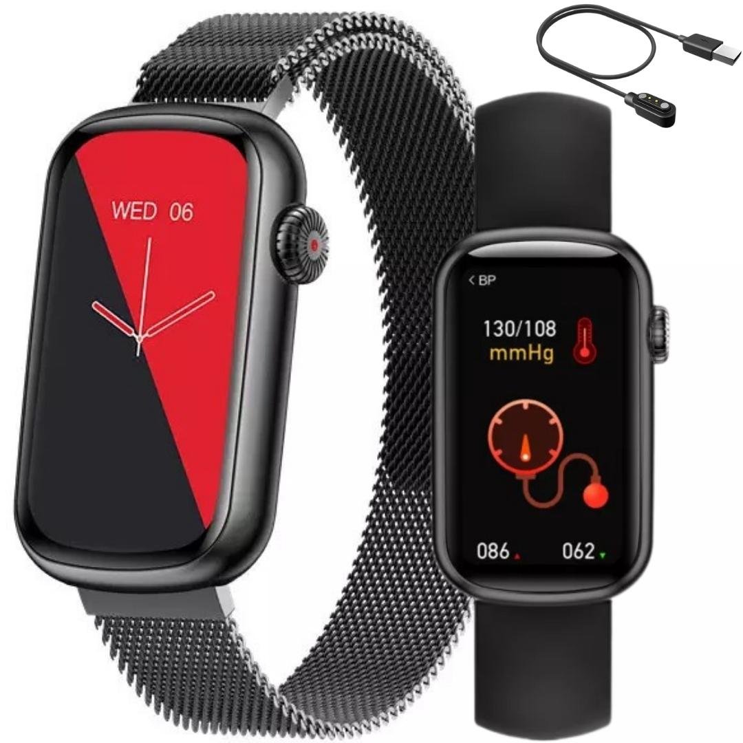 Smartwatch Zegarek Damski Hm08 + 2 Paski Czarny Active Band Sklep