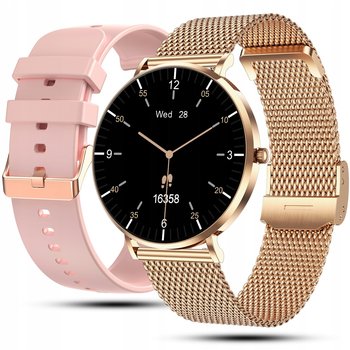 Smartwatch zegarek damski polskie menu rozmowy Ciśnienie Tętno Amoled Slim JG Smart - JG Smart