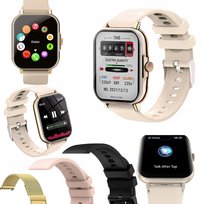 SMARTWATCH ZEGAREK DAMSKI POLSKIE MENU ROZMOWY POWIADOMIENIA PULS SPORT
