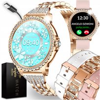 SMARTWATCH ZEGAREK DAMSKI POLSKIE MENU ROZMOWY SMART WATCH DLA KOBIETY PL