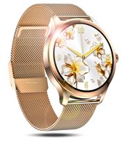 SMARTWATCH ZEGAREK DAMSKI POLSKIE MENU ROZMOWY SMART WATCH wodoodporny ip68