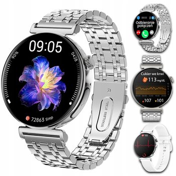 Smartwatch zegarek damski Pomiar Cukru Ekg rozmowy  Menu Polskie JG Smart - JG Smart