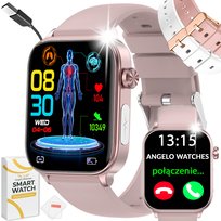 SMARTWATCH ZEGAREK DAMSKI POMIAR CUKRU GLUKOZA CIŚNIENIOMIERZ TĘTNO MENU PL