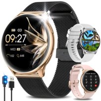 SMARTWATCH ZEGAREK DAMSKI Z FUNKCJĄ ROZMOWY KROKI CIŚNIENIE TĘTNO MENU PL