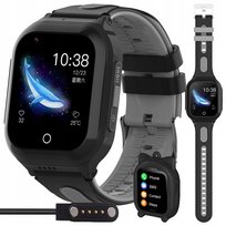 Smartwatch Zegarek Dla Dzieci Lokalizacja Gps Sms Rozmowy Gry 8Gb Czarny