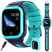 Smartwatch Zegarek Dla Dzieci Lokalizacja Gps Sms Rozmowy Gry 8Gb Niebieski