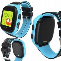 Smartwatch Zegarek Dla Dzieci Sim Telefon Wideorozmowy Gps Sms Niebieski