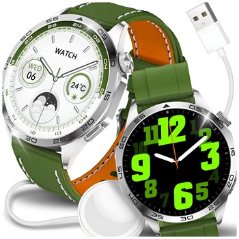 Smartwatch zegarek JG Smart zielony okrągły krokomierz - JG-SMART