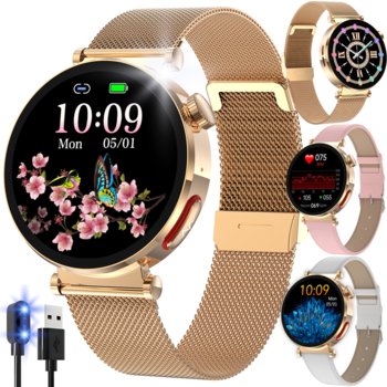 SMARTWATCH ZEGAREK KARDIOWATCH DAMSKI POMIAR CUKRU GLUKOZA EKG TĘTNO CIŚNIENIE MENU PL - Inny producent