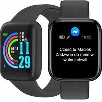 SMARTWATCH ZEGAREK KROKI PULS TĘTNO SMS POŁĄCZENIA Smart