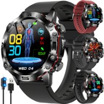 SMARTWATCH ZEGAREK MĘSKI KARDIOWATCH POMIAR CUKRU PPG HRV EKG MENU POLSKIE
