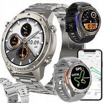 Smartwatch Zegarek Męski Rozmowy Funkcje GPS Wodoodporny 5ATM Watch Menu PL
