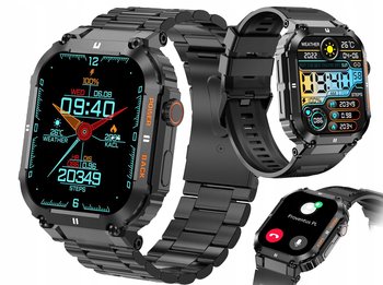 SMARTWATCH ZEGAREK MĘSKI SPORTOWY ROZMOWY POMIARY PL - Inny producent