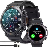 Smartwatch Zegarek Męski Sportowy Z Rozmowami Wytrzymały Duża Bateria Puls