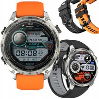 SMARTWATCH ZEGAREK MĘSKI WODOODPORNY GPS 4GB AMOLED ROZMOWY SPORT MENU PL