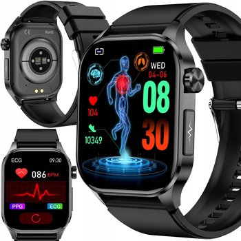 Smartwatch zegarek męski Z Ekg Pomiar Cukru Puls Ciśnienie rozmowy menu PL JG Smart - JG Smart
