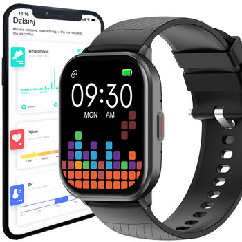Smartwatch Zegarek Polskie Menu Rozmowy Sport Smart Watch Męski Oraz Damski Android IOS Iphone wszystkie modele - Wenom