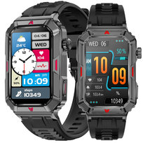 SMARTWATCH ZEGAREK SPORTOWY SMARTBAND AMOLED PULS OPASKA SPORTOWA DAMSKI PL CF26 DIAWAY