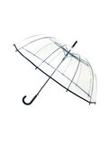 Smati, Długi parasol przezroczysty 12 żeber, czarna bordiura - Smati