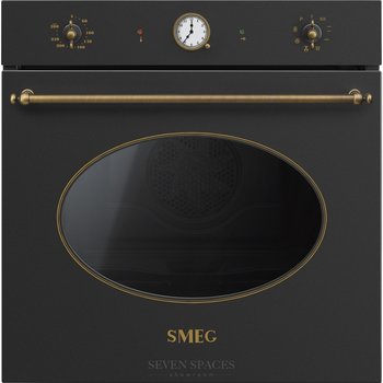 Smeg, Piekarnik SFP805AO Coloniale, czarny - Smeg