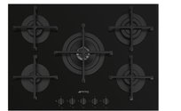 SMEG PV275B Selezione Płyta gazowa 72 cm CZARNA + Patelnia Smeg