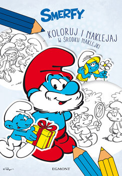 Smerfy. Koloruj i naklejaj - Jamrógiewicz Marta