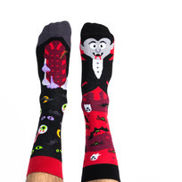 Śmieszne skarpetki bawełniane - Bloody Hal - 40-43 - Kolorowe skarpetki Halloween