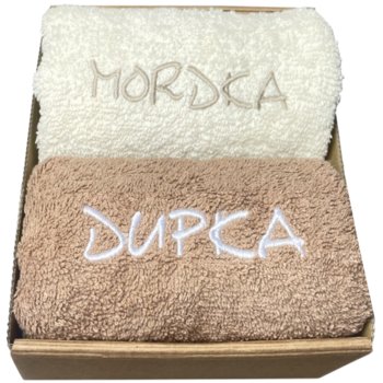 ŚMIESZNY ZESTAW RĘCZNIKÓW DLA FACETA MĘŻA CHŁOPAKA BRATA NA ŚWIĘTA PREZENT URODZINY 18-99 RĘCZNIK PUPA BUZIA - Milcard