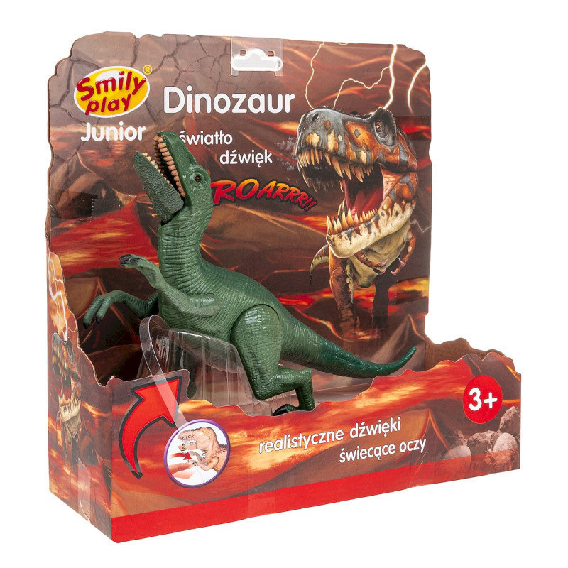 Zdjęcia - Figurka / zabawka transformująca Smily Play , Dinozaur światło, dźwięk, Raptor zielony 