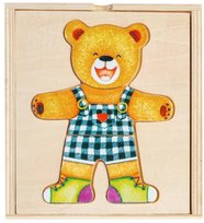 Smily Play, układanka drewniana Misiek