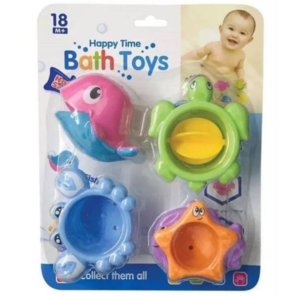 Smily Play, Zabawka do kąpieli Delfin + 3 foremki morskie