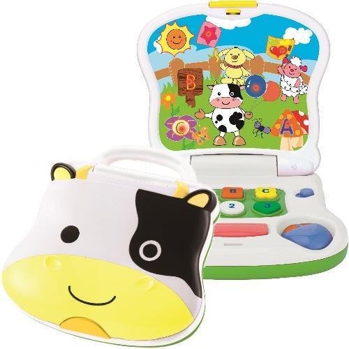 Smily Play, zabawka edukacyjna Laptop Krówka