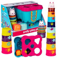 Smily Play, Zamek Króliczka Piramidka 58Cm Sorter Smily Play Smily Play