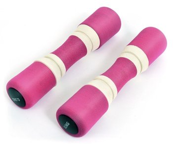 SMJ Sport, Hantle, różowe, DB152, 2x0,5 kg - SMJ Sport