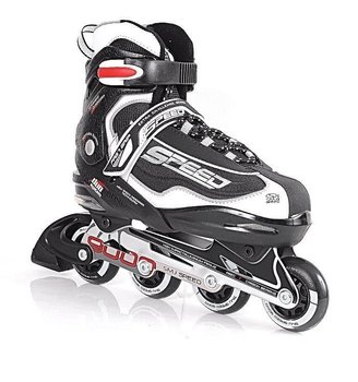 SMJ Sport, Rolki regulowane, 090A, czarny, rozmiar 34/37 - SMJ Sport