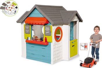 Smoby, domek Kuchnia Szefa w zestawie z kosiarką do trawy Black+Decker - Smoby