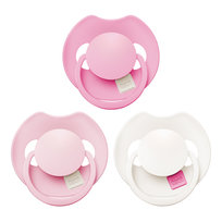 Smoczek dynamiczny LOVI Prime Tutti Frutti 18m+ 3 szt Peony Pink