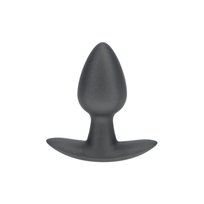Smooth Silicone Anal Plug - Small - 2.6 / 6,5 cm - Gunmetal SHOT